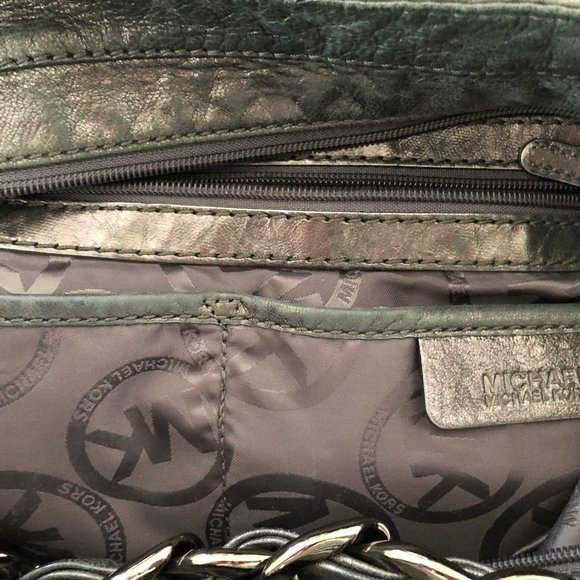 MK Charcoal Shoulder Purse - Picture 3 of 3